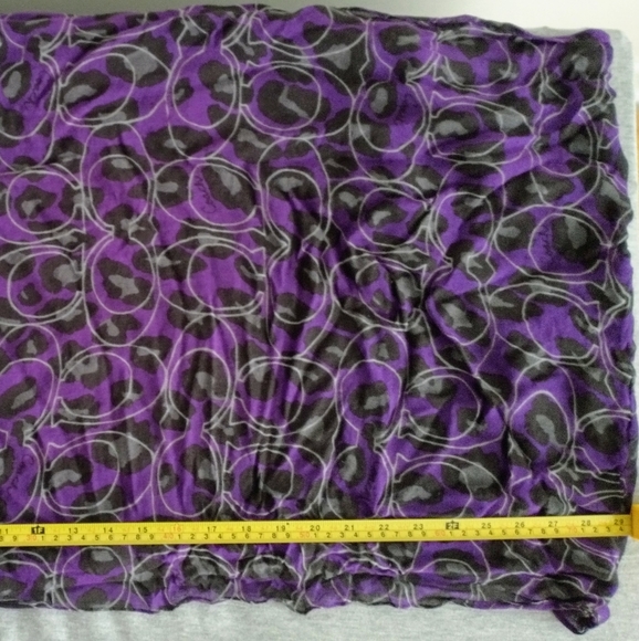 Purple Leopard Coach Print Infinity Scarf - Picture 5 of 5